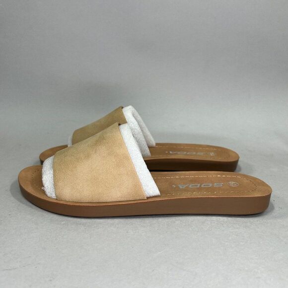 Soda Women's Size 5.5 Flip Flop Slide Sandals - Picture 4 of 8